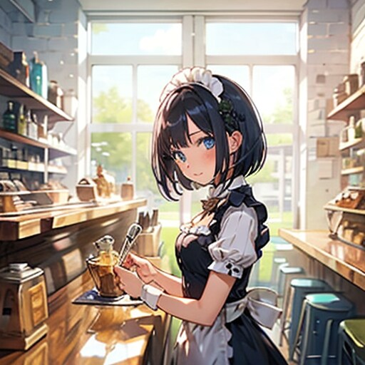 初めて作れましたメイドさん