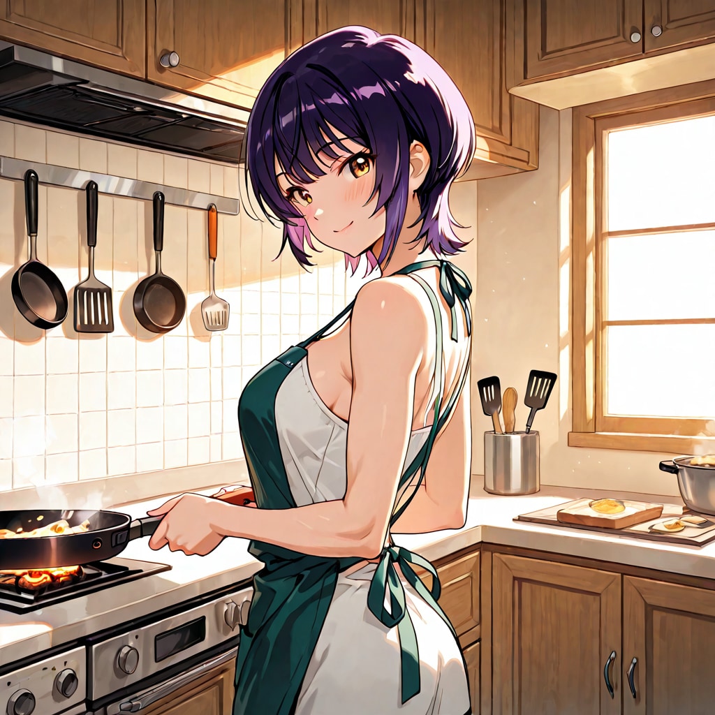 ちょっと失敗したけど楽しい自炊 | の人気AIイラスト・グラビア