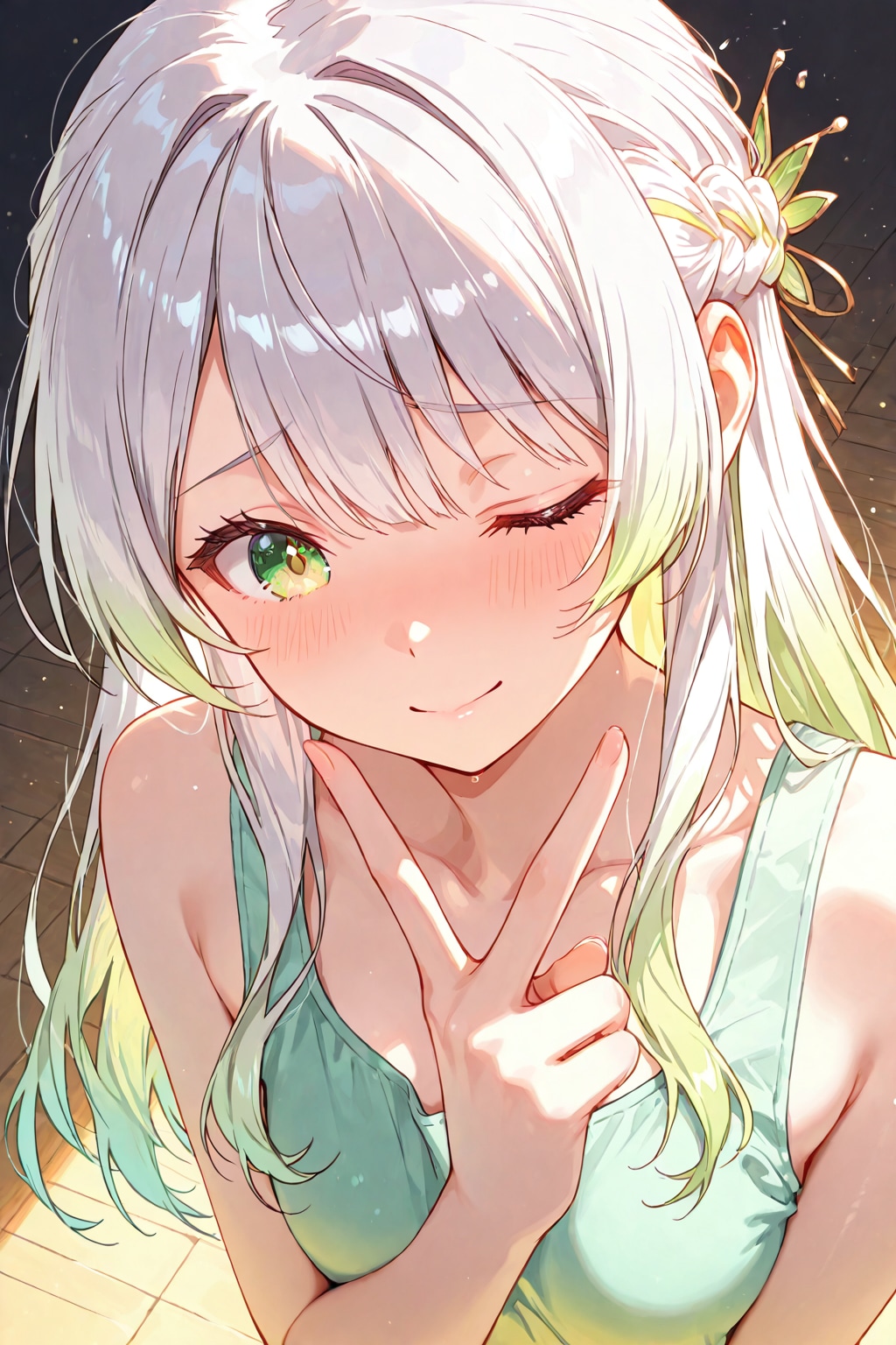 はっぴーピースサインのセリュナさん