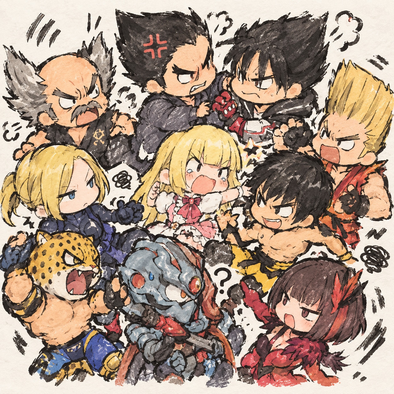 わちゃ鉄拳 | の人気AIイラスト・グラビア