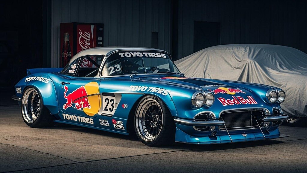 トーヨータイヤレッドブルコルベットのドリ車