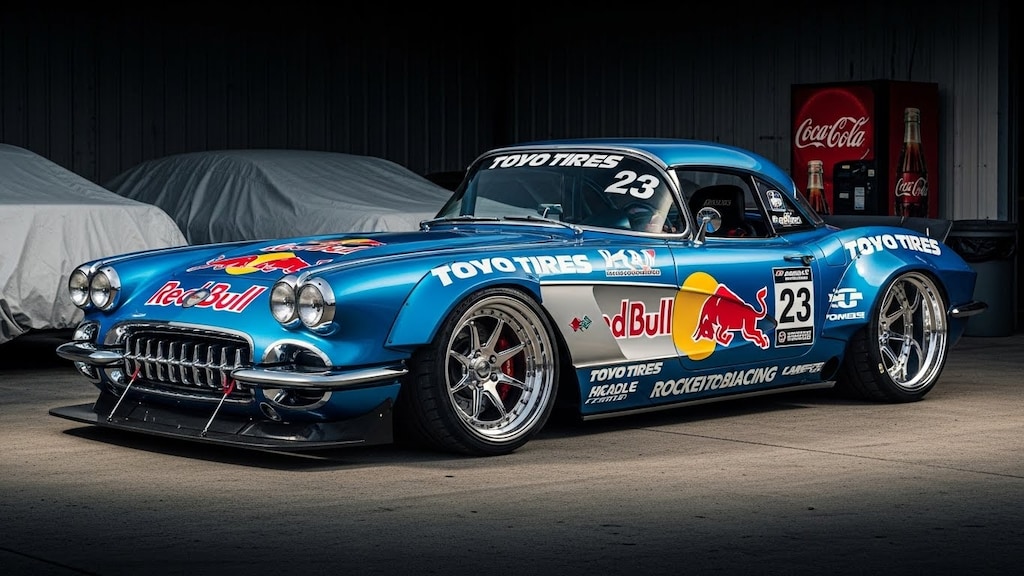 トーヨータイヤレッドブルコルベットのドリ車