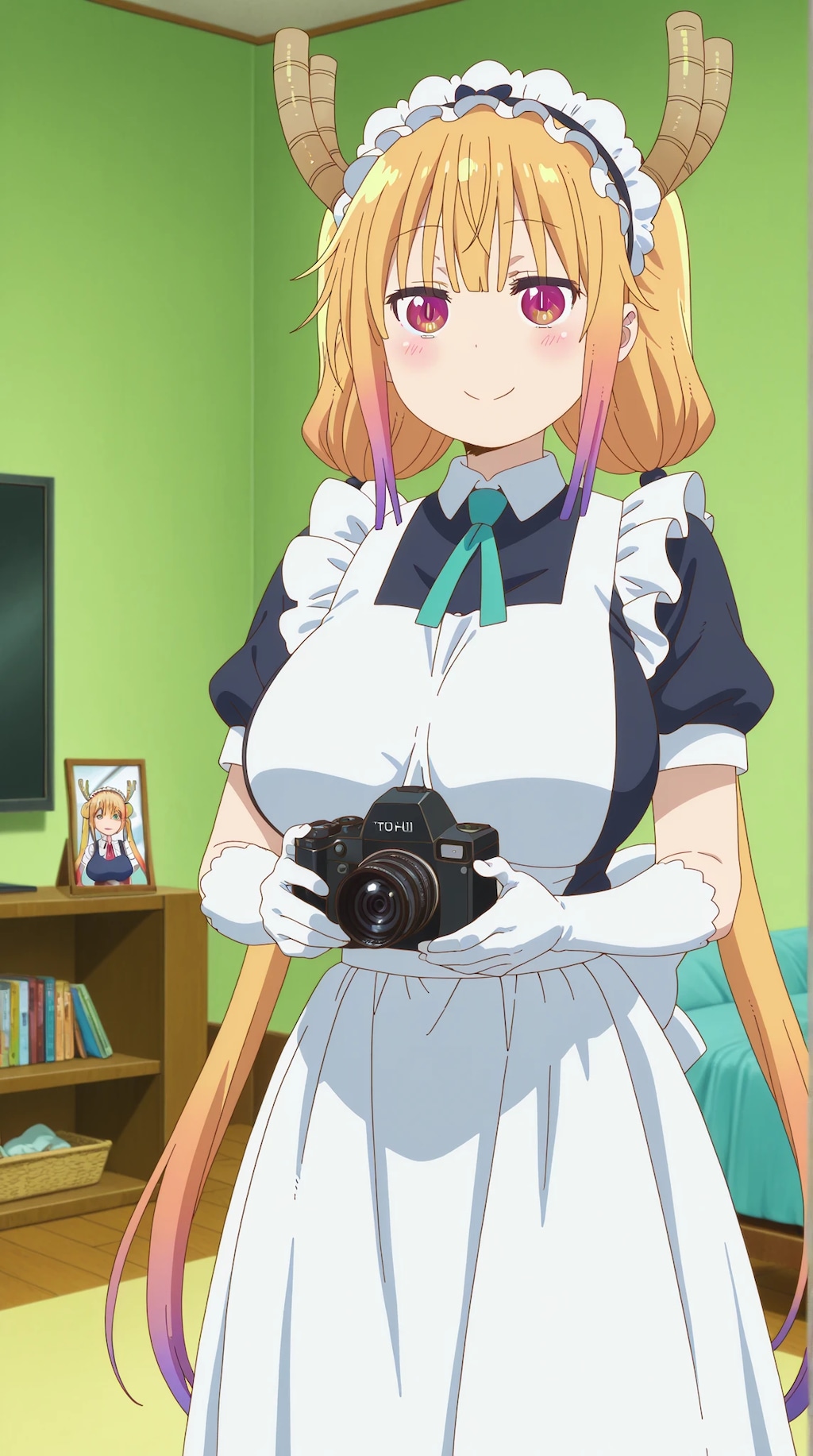 小林さんちのメイドラゴン　トール　🐲  カメラ！