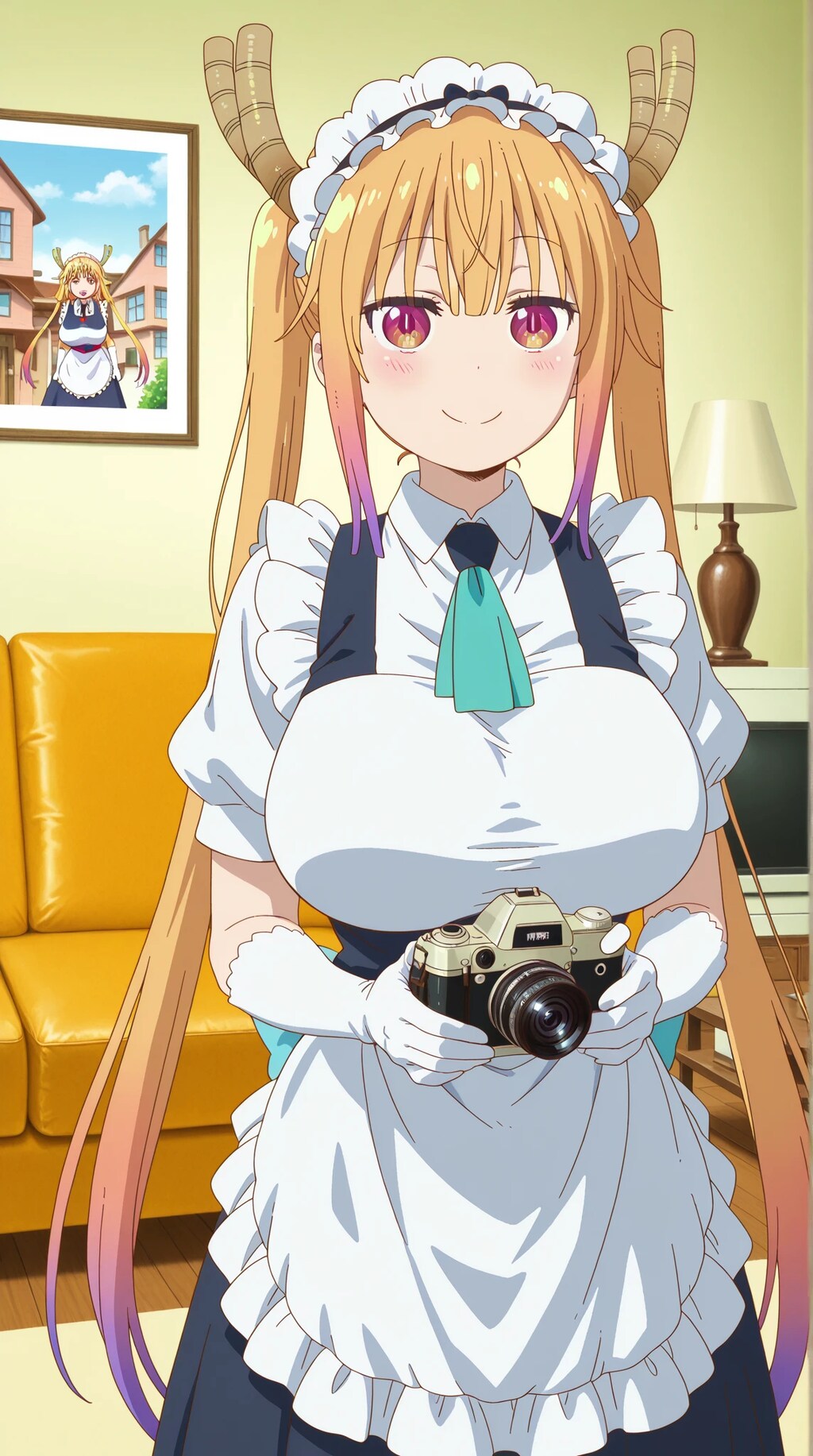 小林さんちのメイドラゴン　トール　🐲  カメラ！