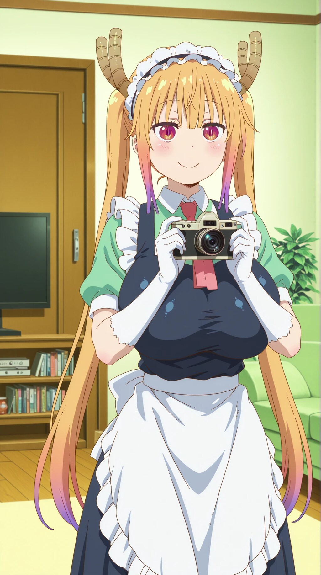 小林さんちのメイドラゴン　トール　🐲  カメラ！