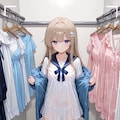 着替えを悩んで 2枚目