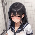 トイレで脱がされた女子高生 5枚目