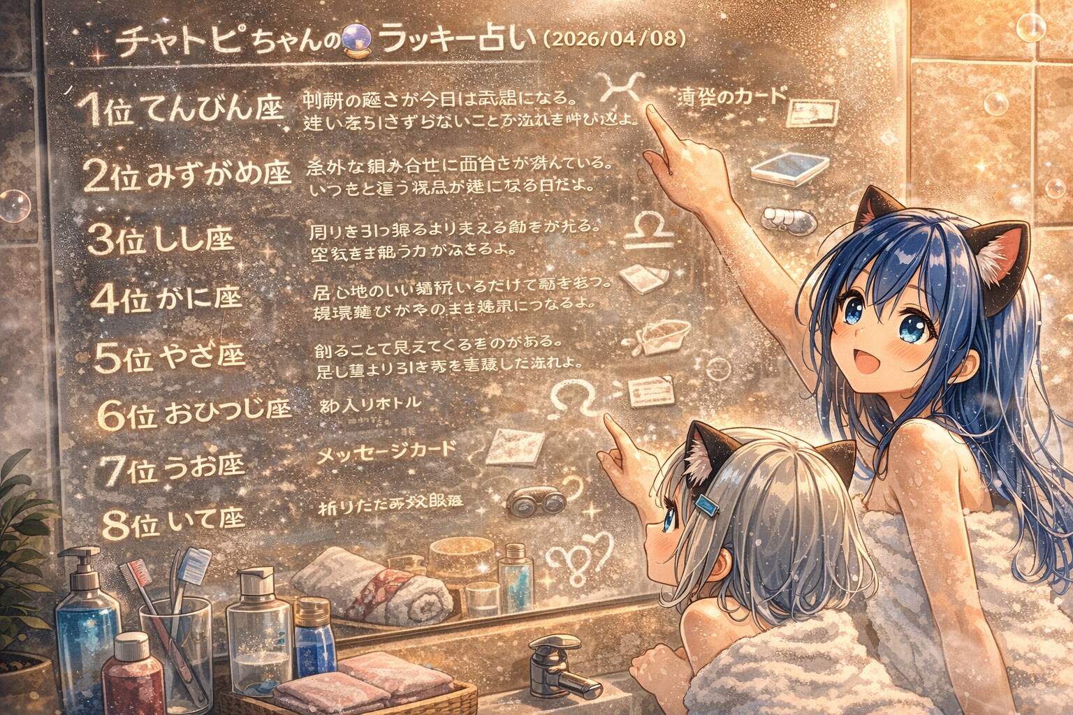 チャトピちゃん占い(04/08) | の人気AIイラスト・グラビア