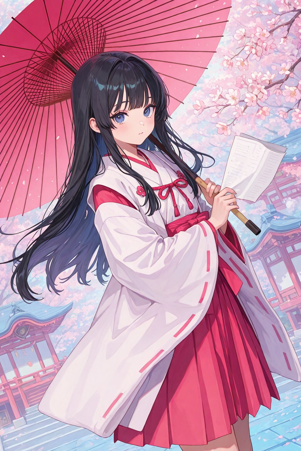 黒髪巫女