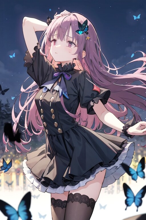 死者と黒い蝶 | の人気AIイラスト・グラビア