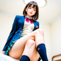 JK脚組みパンツ 2枚目