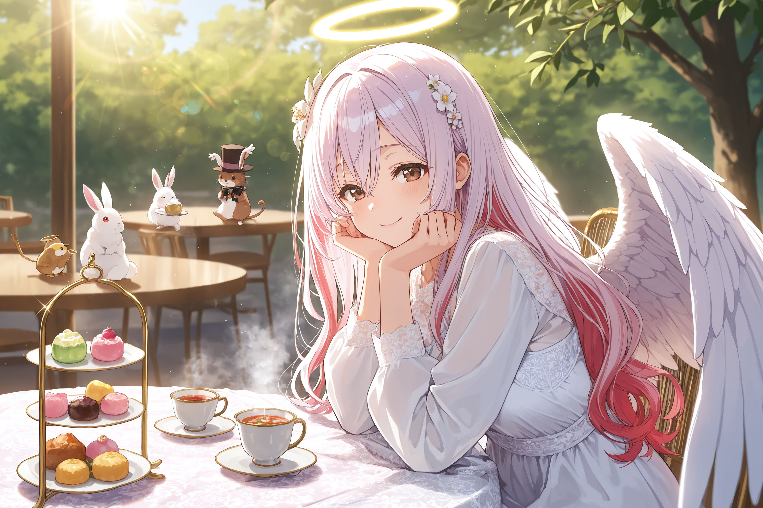 天使さんのティータイム🎵 | の人気AIイラスト・グラビア