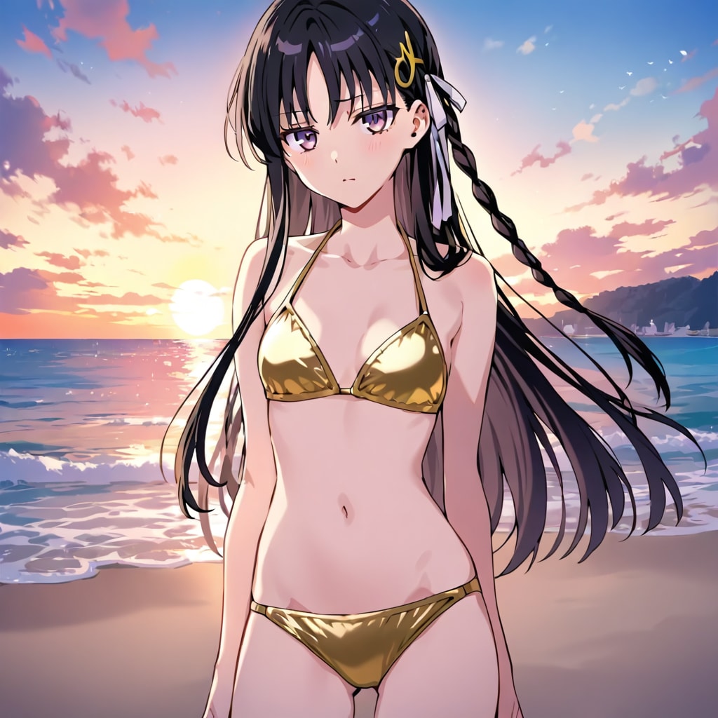 堀北さんの金色ビキニ（503）
