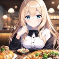 彼女と楽しい食事♪ 2枚目