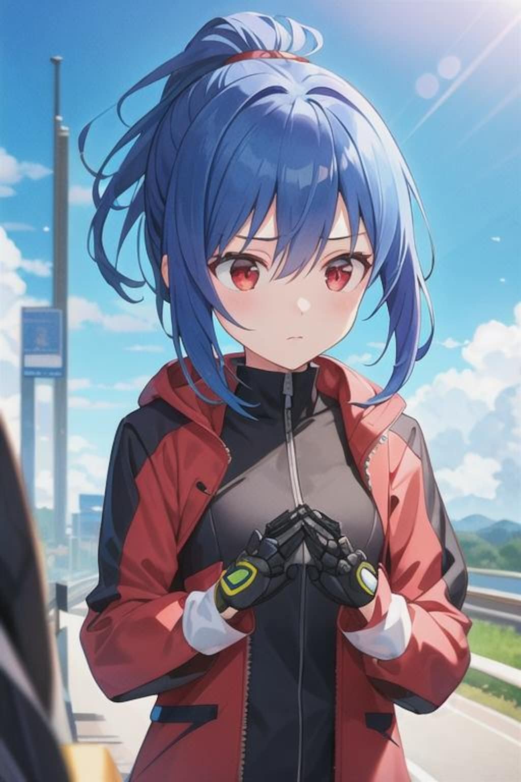 宇宙生物と戦うソラ