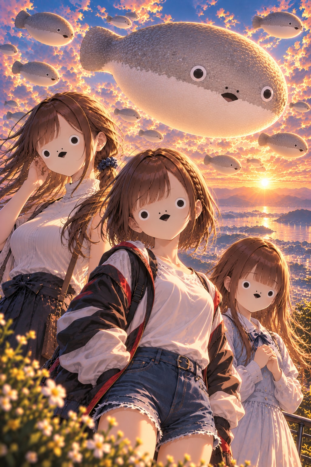 空が、サカバンでいっぱいになる日。 | の人気AIイラスト・グラビア