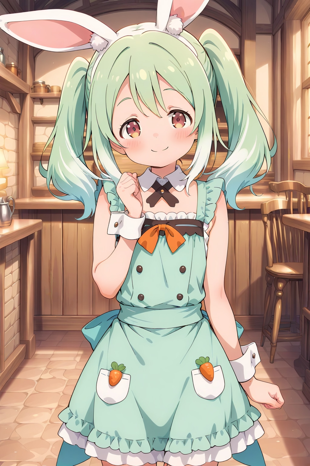 兎羽さんエプロンドレス