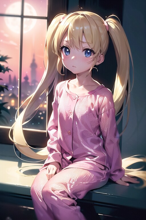 お金持ち一家の女の子　パジャマ