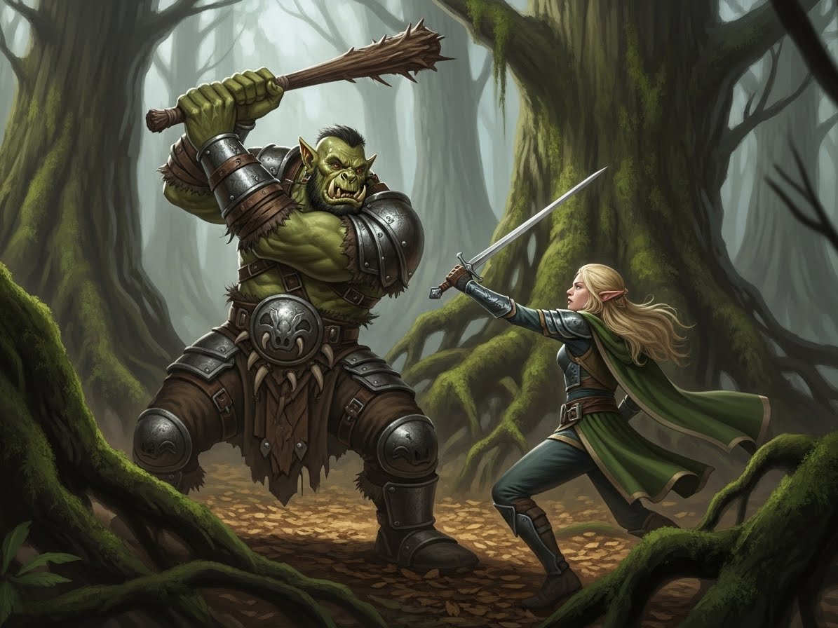 エルフとオーク | の人気AIイラスト・グラビア