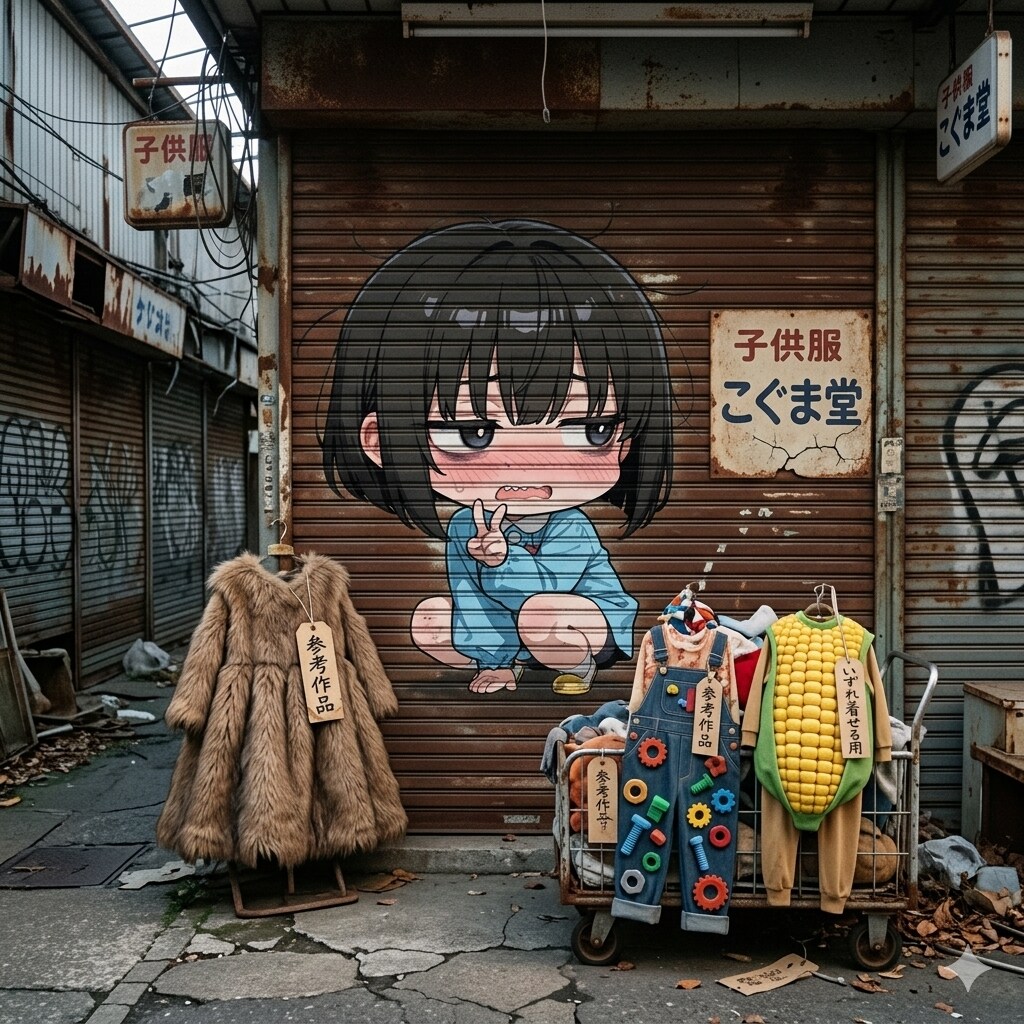 いもうとちゃん（5さい）のシャッターアート