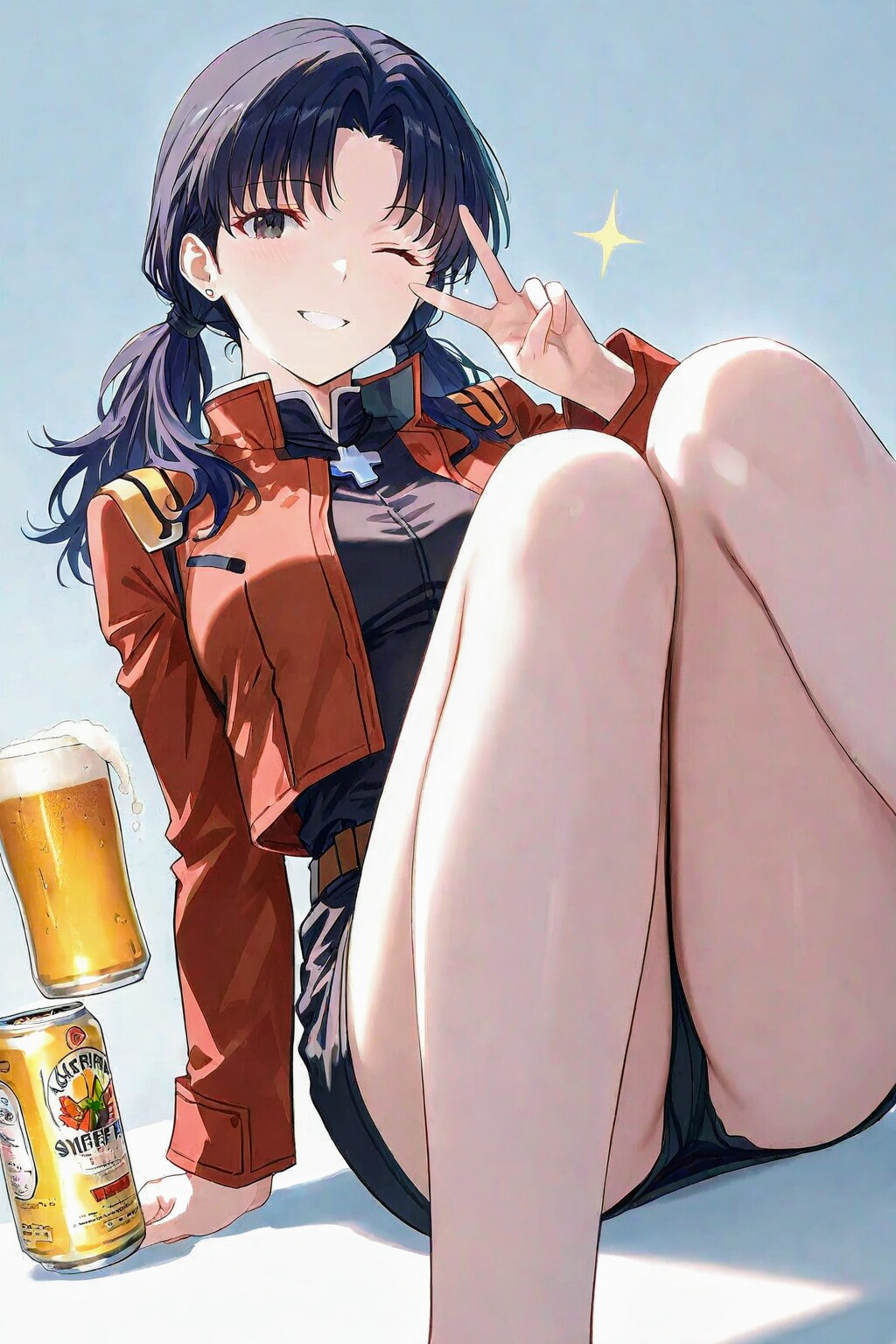 黒髪ローツインテ葛城さん