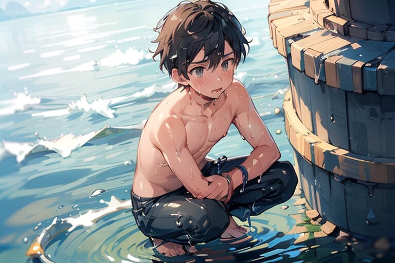 実は泳げないんだ…😭