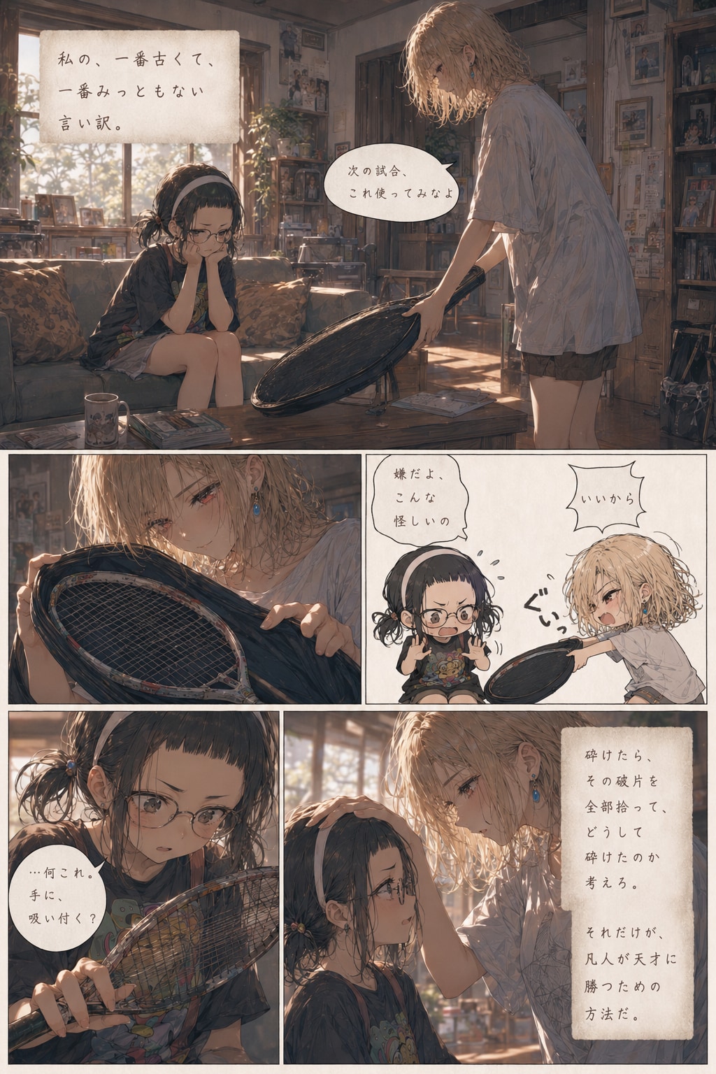 【漫画】言い訳のラケット