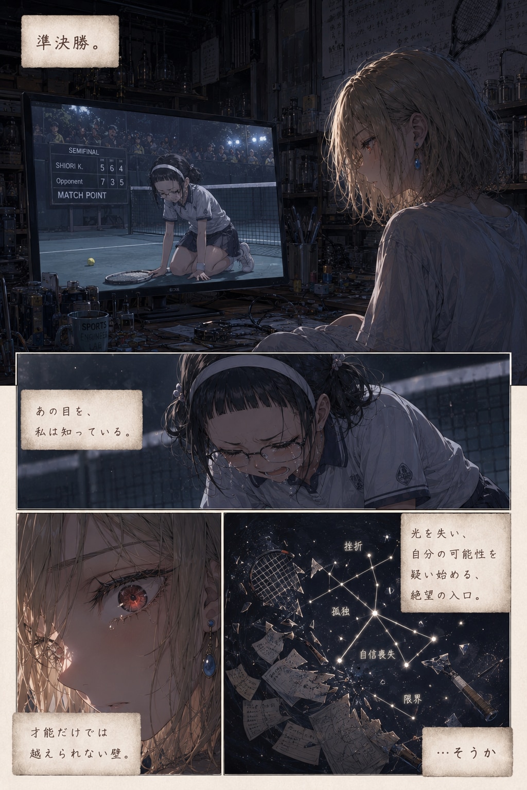 【漫画】言い訳のラケット
