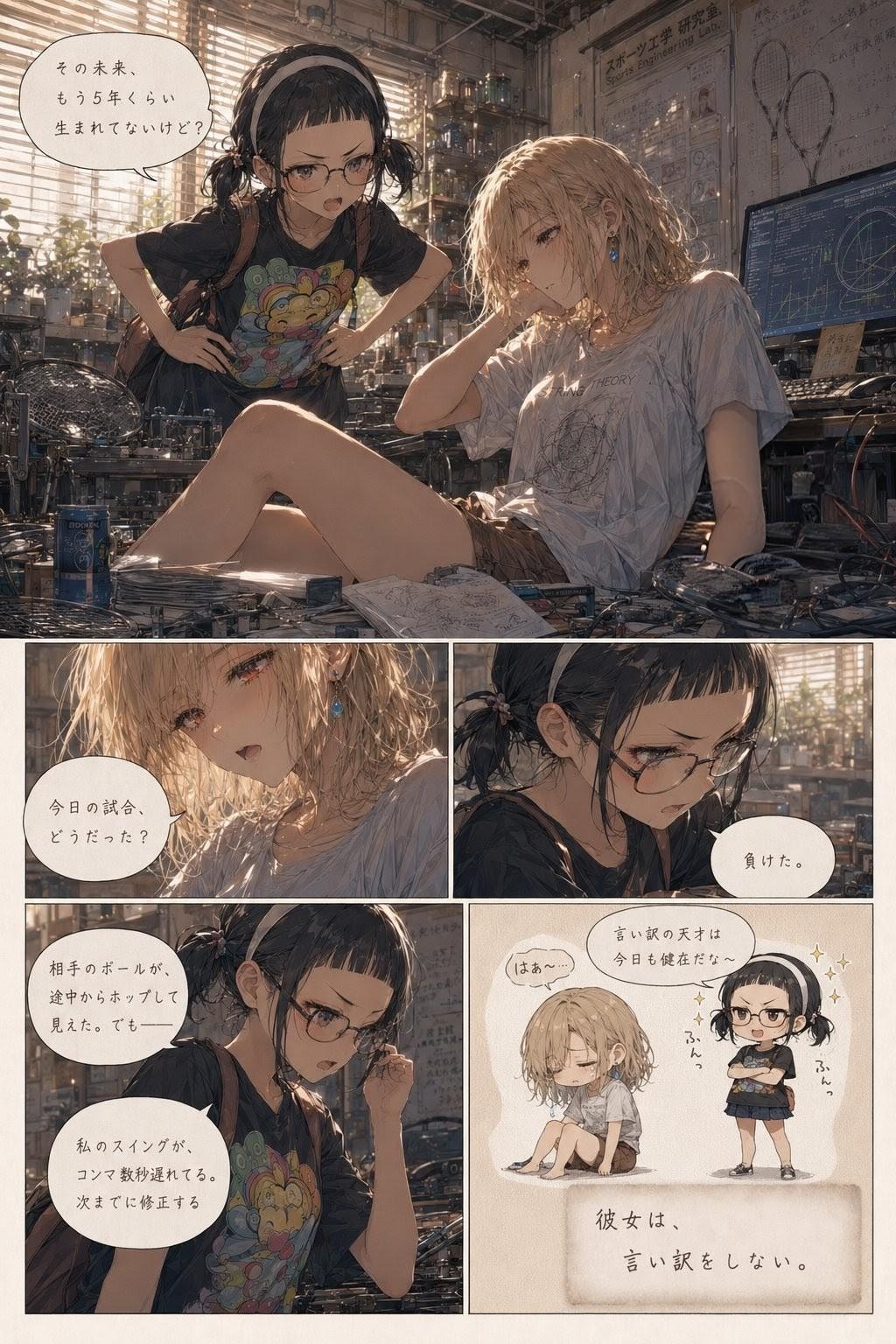 【漫画】言い訳のラケット
