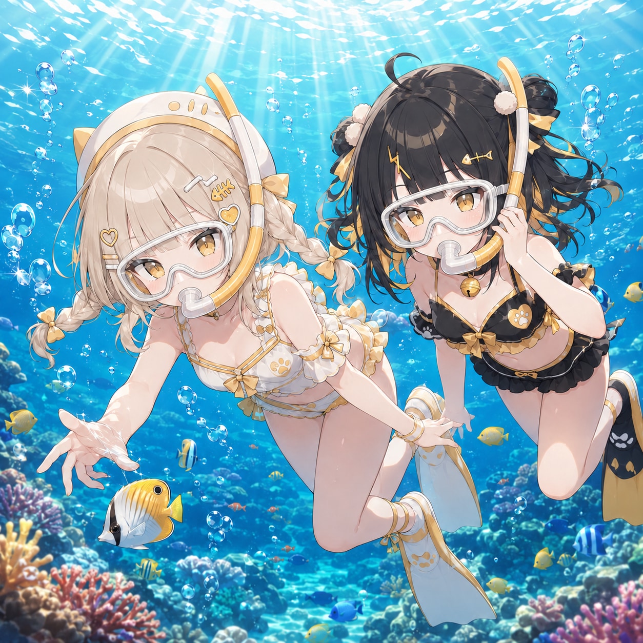海の中