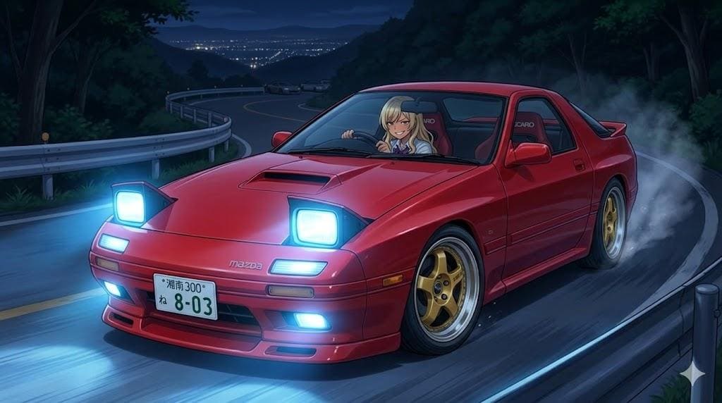 さぁ行くよ🩷ギャルちゃん RX-7 FC3S