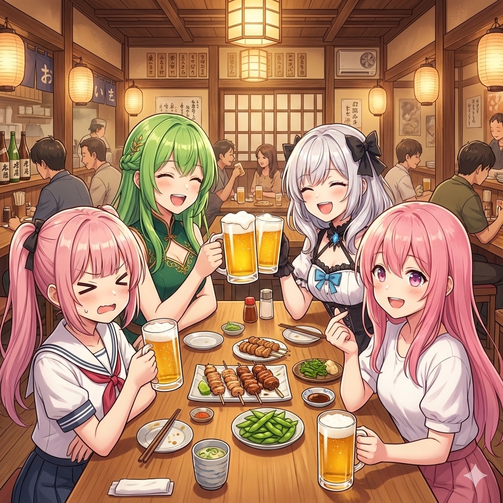 カムバックを目指す居酒屋 | の人気AIイラスト・グラビア