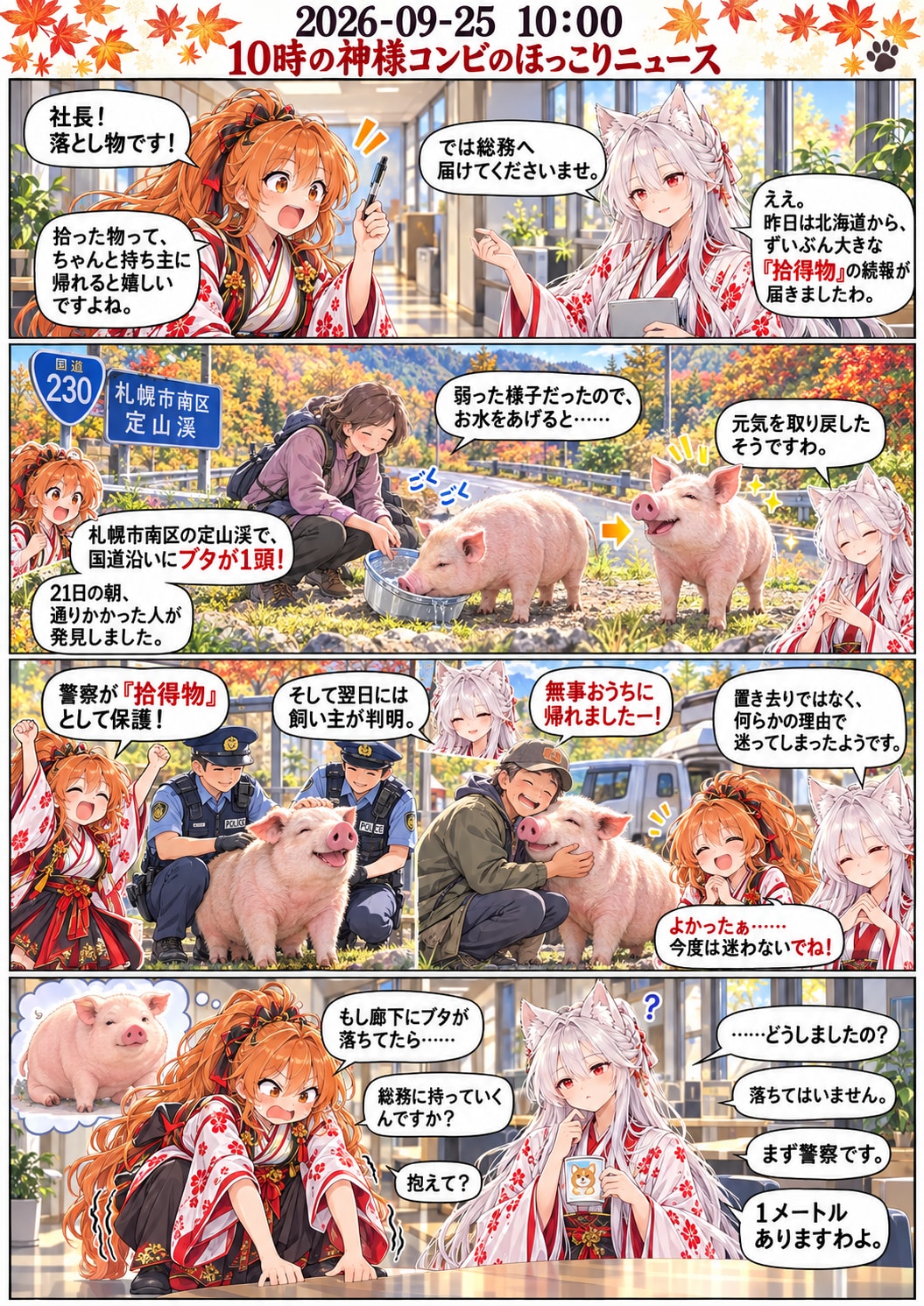 毎日漫画　10時　ほっこりニュース | の人気AIイラスト・グラビア