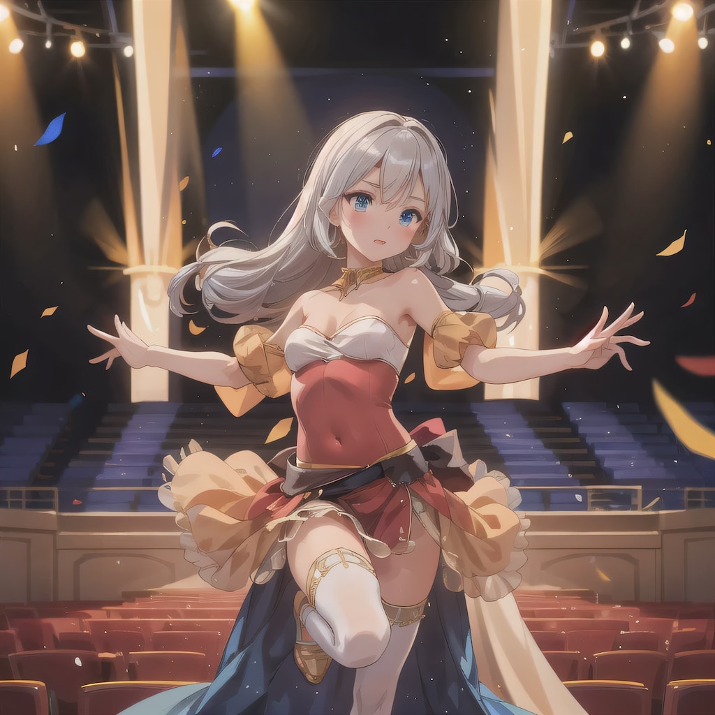 銀髪ロングで演劇の少女１３