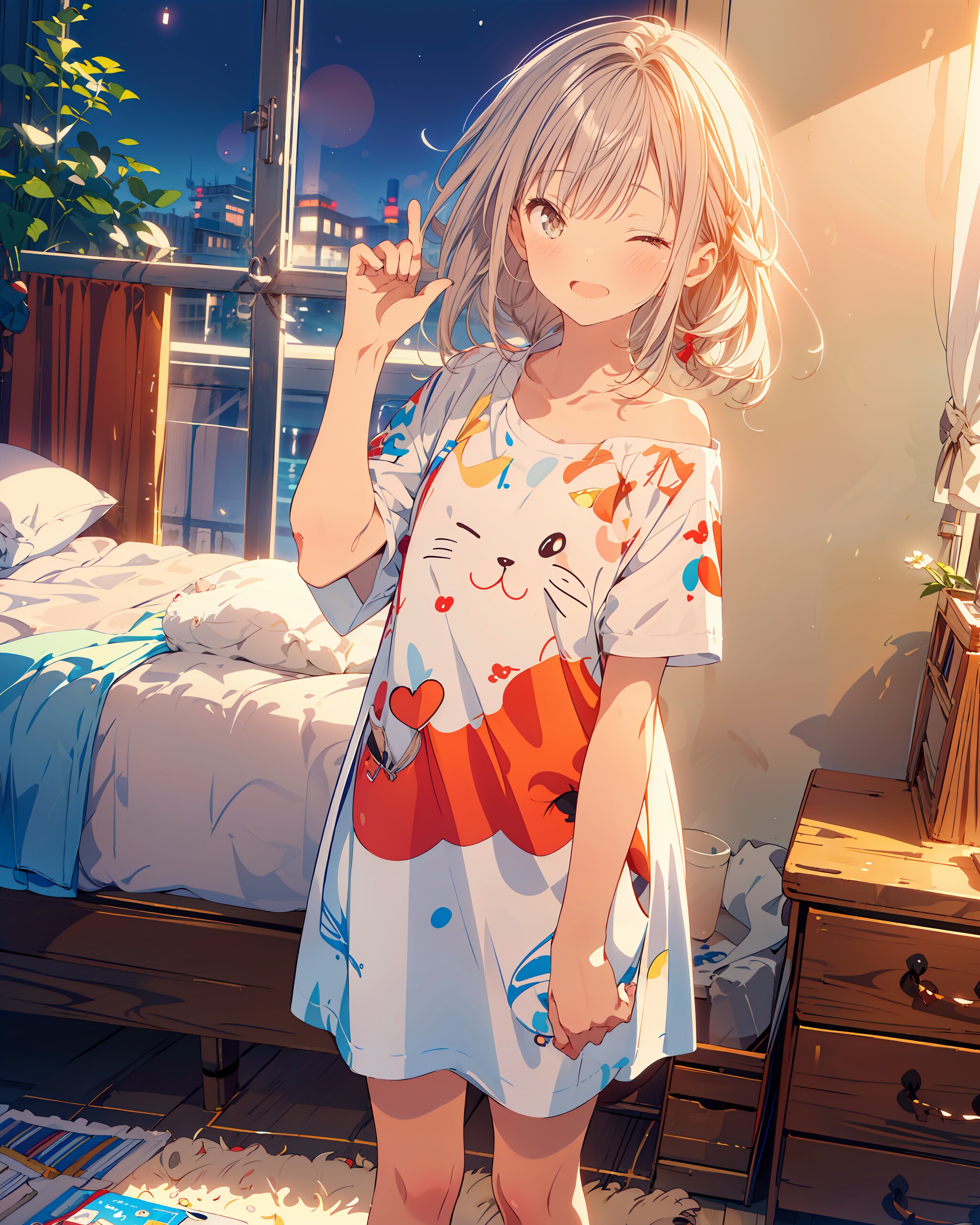 寝よっか