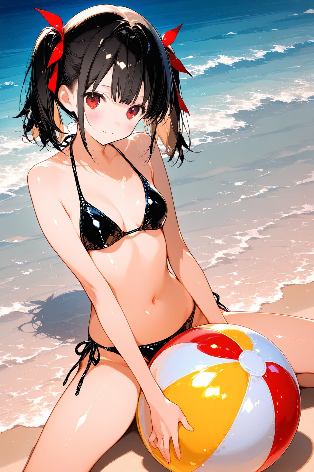 真夏の海水浴