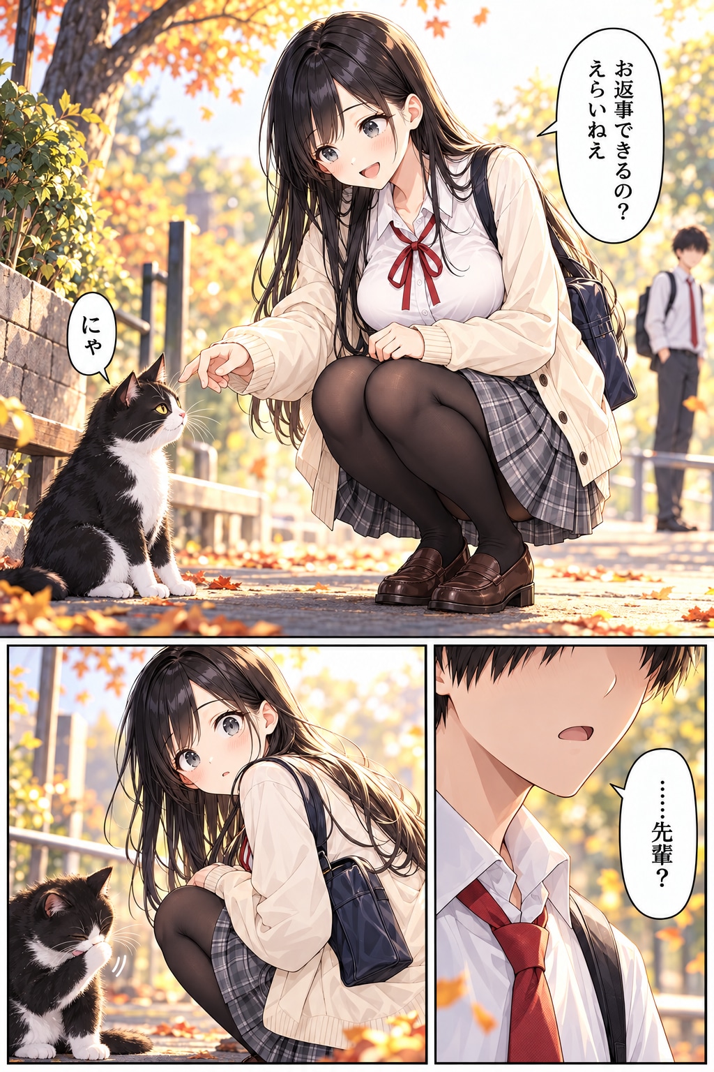 猫がいない日の、ノア先輩。