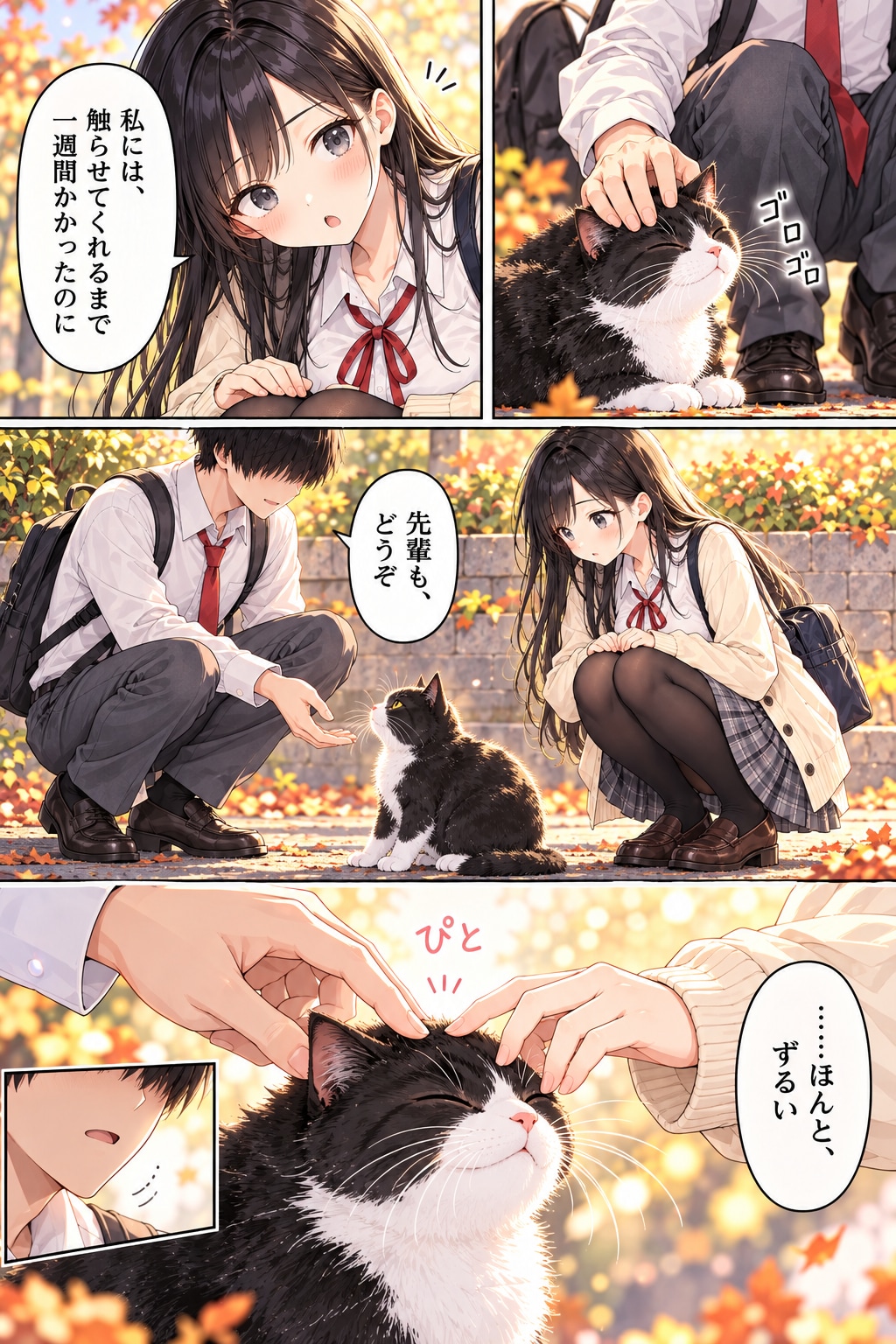 猫がいない日の、ノア先輩。