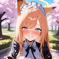 チフユの春🌸のメイドコス🧹👗 2枚目