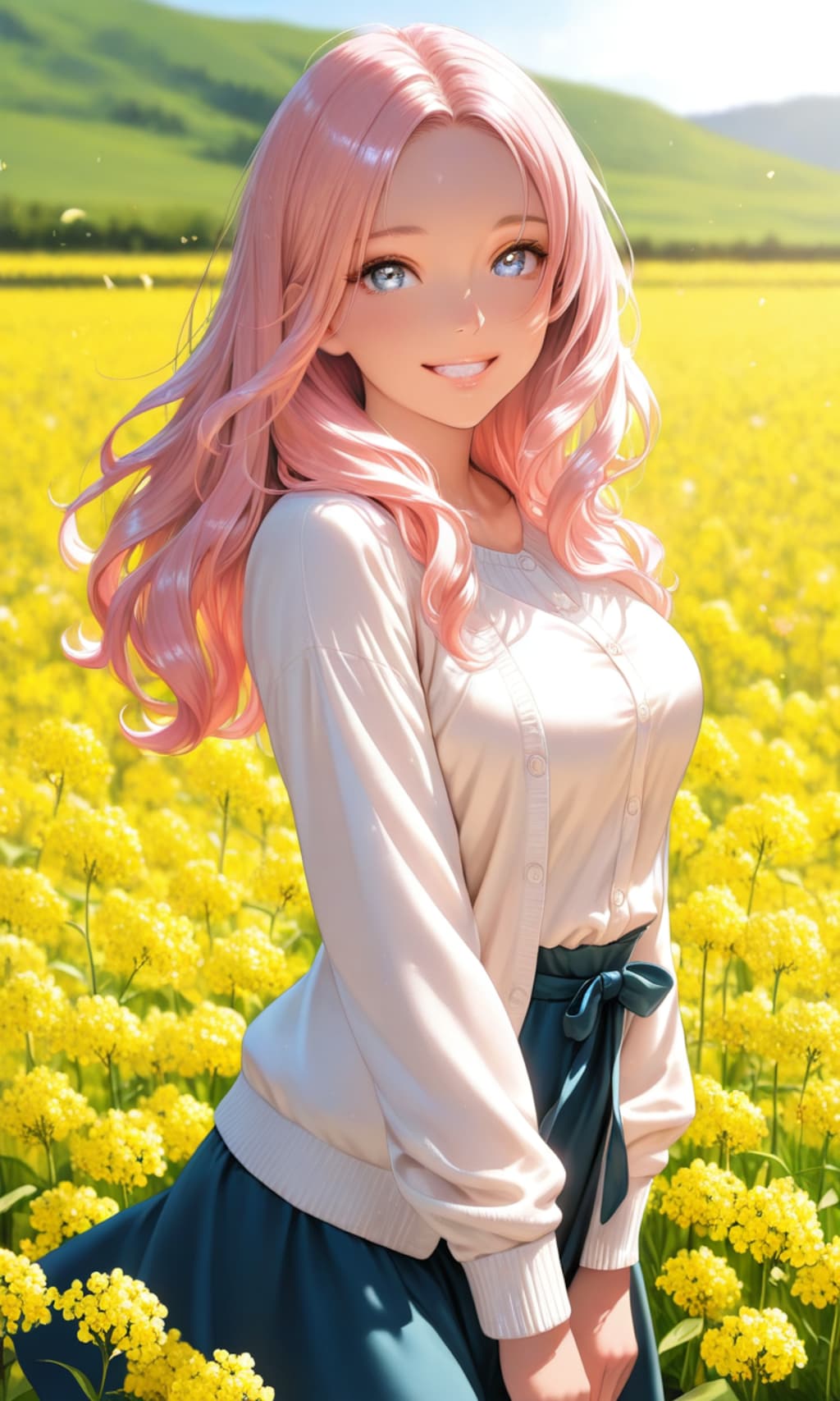 菜の花に囲まれて〈２〉