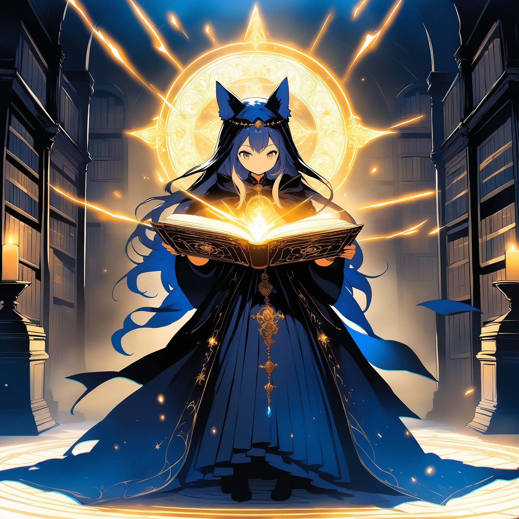 書庫の魔導士 | の人気AIイラスト・グラビア