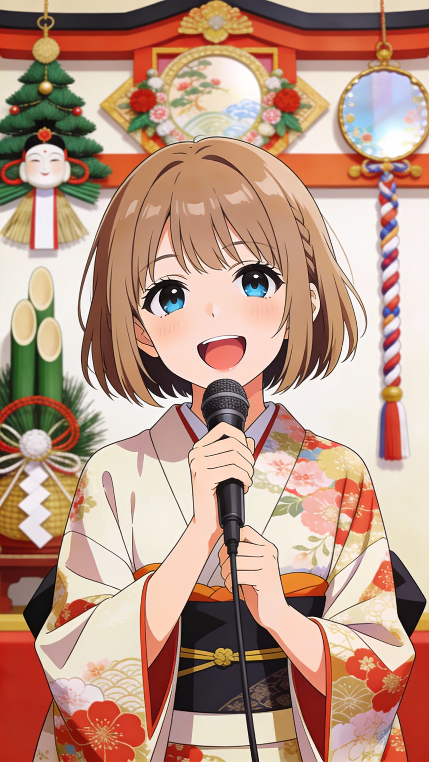 元旦から歌います🎶 | の人気AIイラスト・グラビア