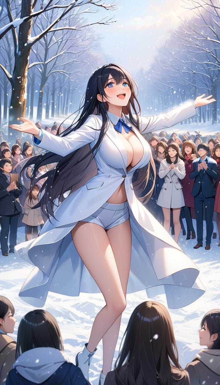 雪のオペラ　黒髪ロング　スーツ編