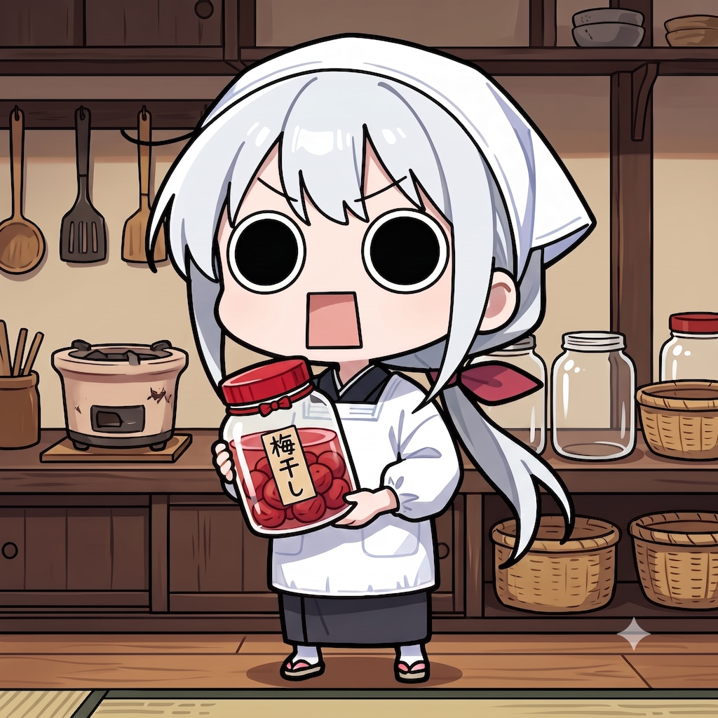 漬けた梅干しとつえらいこっちゃ嬢