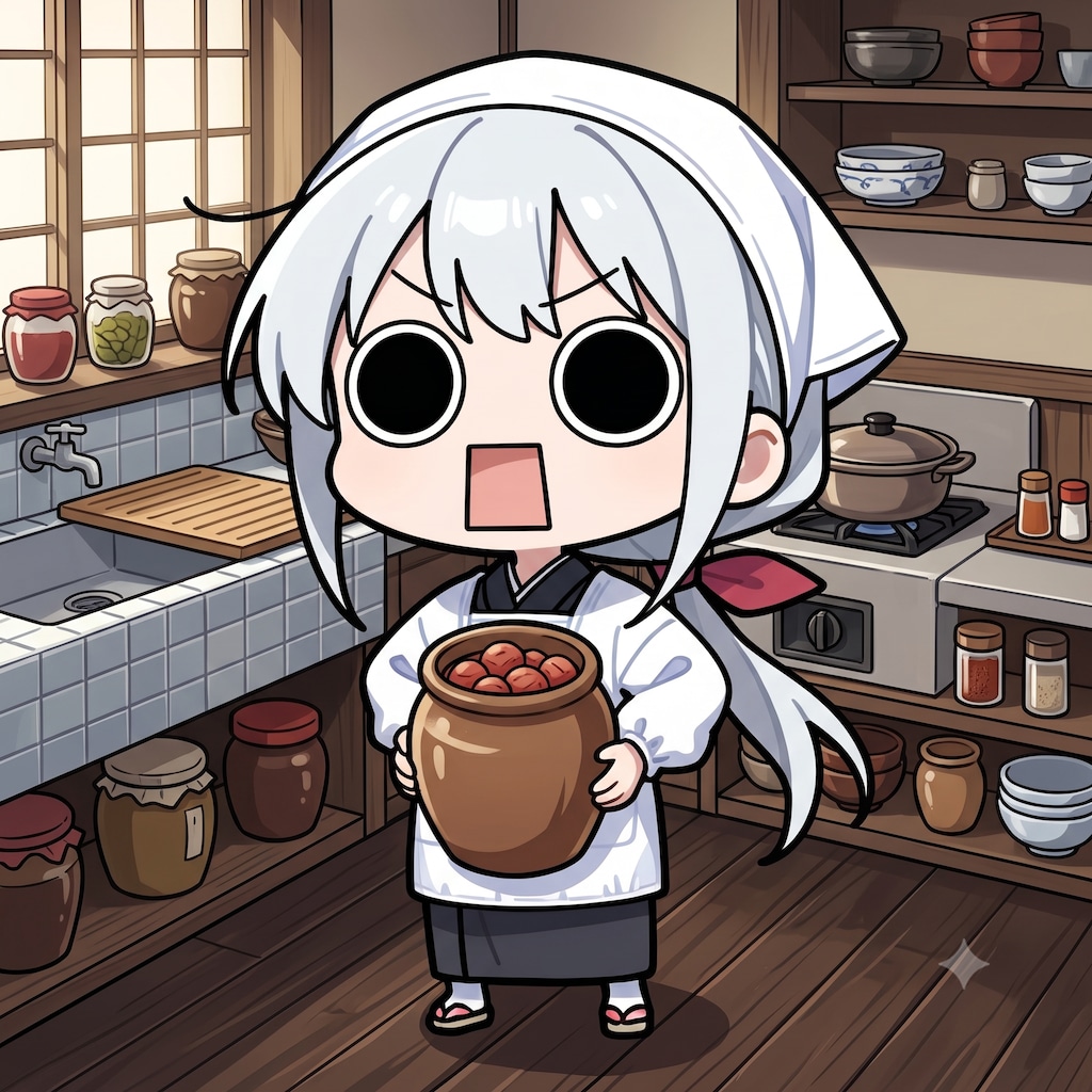 漬けた梅干しとつえらいこっちゃ嬢