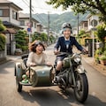 らっ子ちゃんと軍用バイク 8枚目