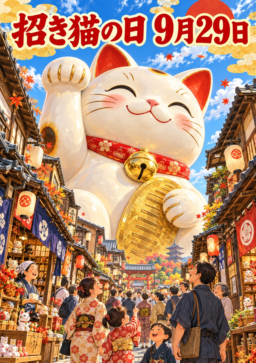 [今日は何の日 9/29] 招き猫の日 | の人気AIイラスト・グラビア