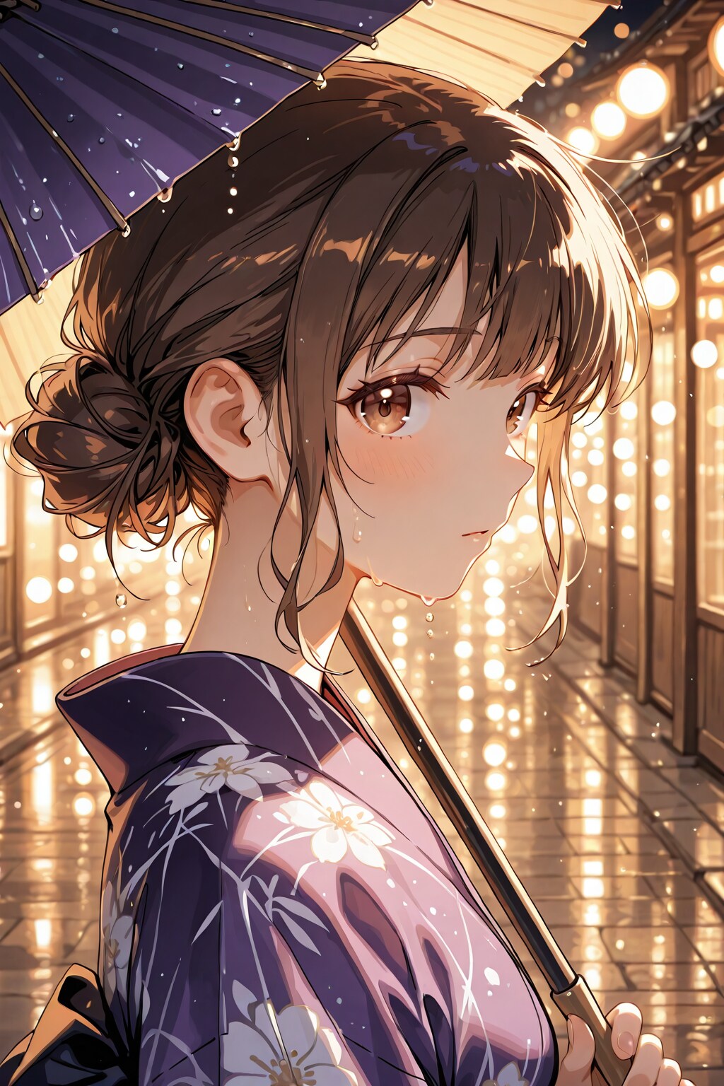 雨の盆栽ちゃん
