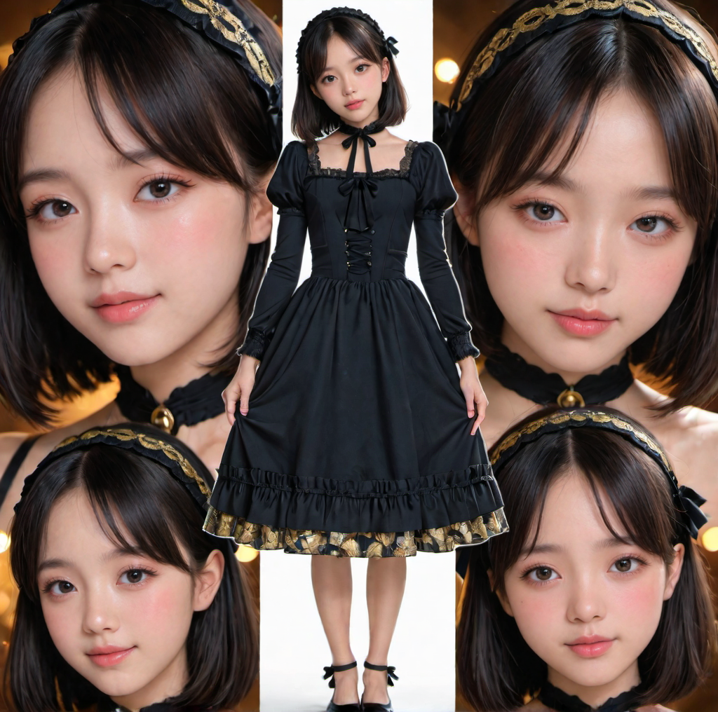 黒服美少女
