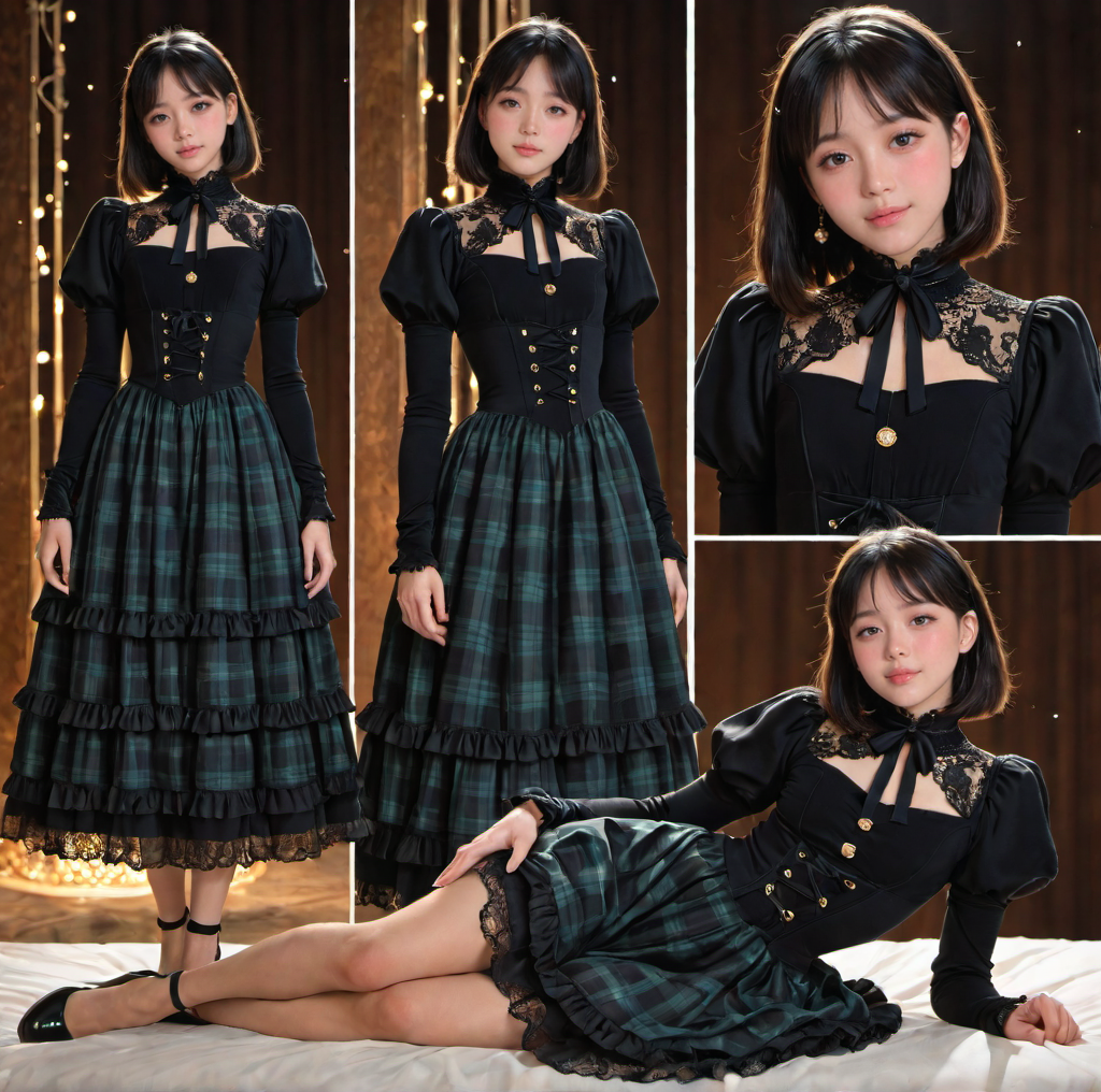 黒服美少女